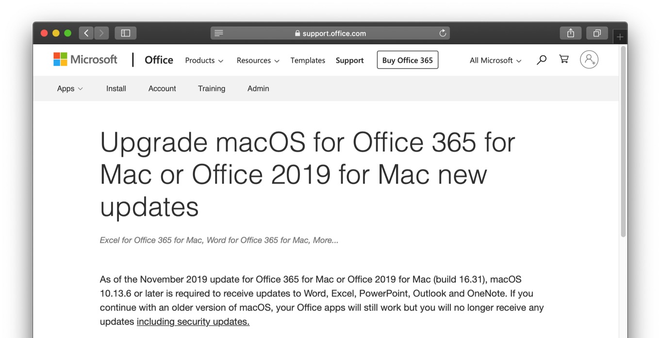 office for mac use for first time